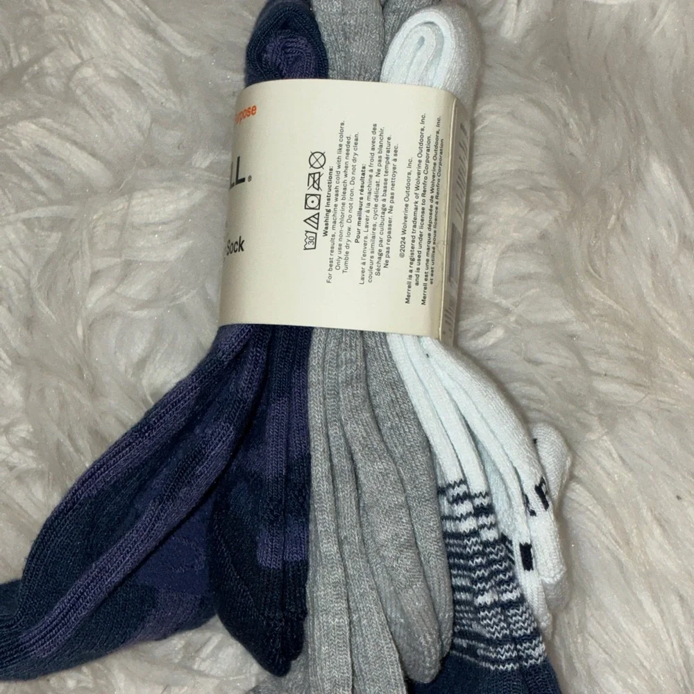 Merrell Repreve All Purpose Socks - Unisex 3 pack.